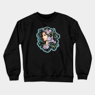 Fantasy Flower Girl Crewneck Sweatshirt